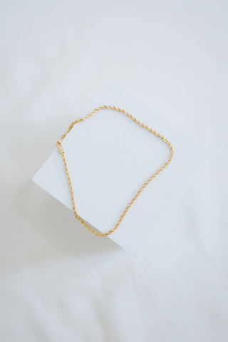 Gold Filled Rope Chain Anklet