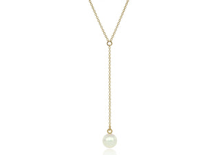 Gold Pearl Drop Pendant
