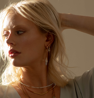 Green Amethyst Jupiter Earrings