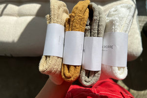 Le Bon Shoppe Hut Socks - Ochre