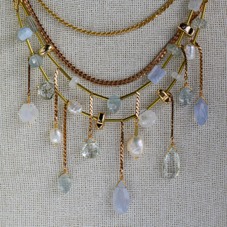 Blue Lace Agate Nimbus Necklace