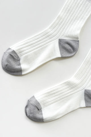 Her Glow Socks-White/Silver