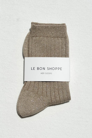 Her Modal Socks - Ash Glitter