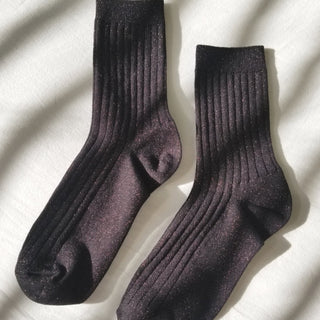 Her Modal Socks - Copper Black