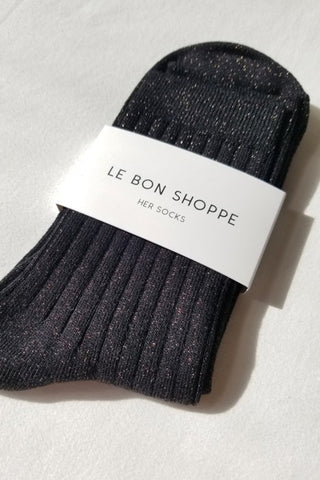 Her Modal Socks - Copper Black