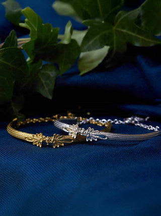 Hinged Column Bracelet with Ornate Detailing