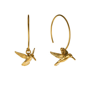 Hummingbird Hoop Earrings