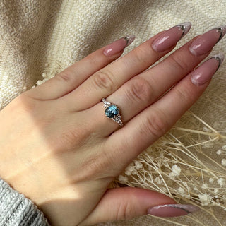 Montana Sapphire and Diamond Ring