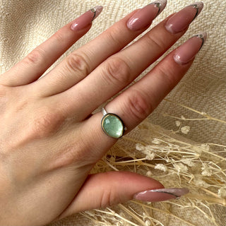 Rosecut Diamond and Beryl Ring