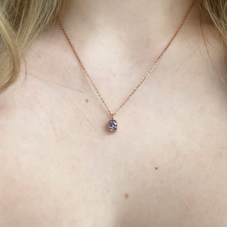 Lavender Purple Sapphire Pendant