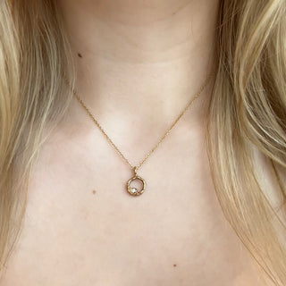 Swirling Diamond Necklace