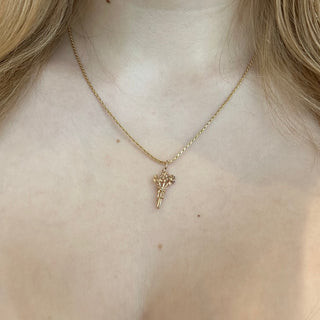 Asrai Garden Bouquet Necklace - Forget Me Not/Clover/Baby's Breath