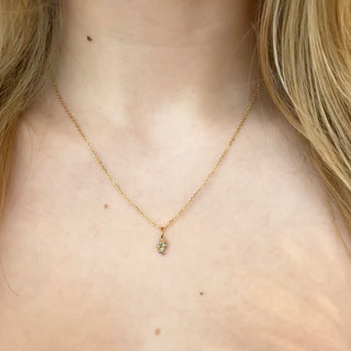 Moss Teal Sapphire Necklace