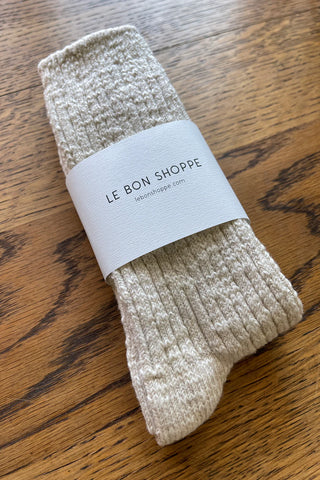 Le Bon Shoppe Cottage Socks - Oatmeal