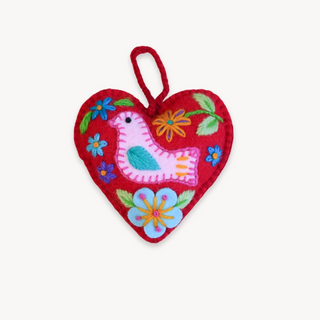 Bird Heart Ornament