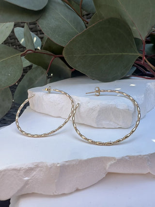 Patterned Hoop Earrings
