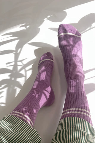 Boyfriend Socks - Grape