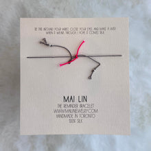 Load image into Gallery viewer, Mai Lin &quot;Friendship&quot; Bracelet On Grey Silk Thread