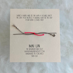 Mai Lin "Journey of a Thousand Miles..." Bracelet On 100% Silk Thread