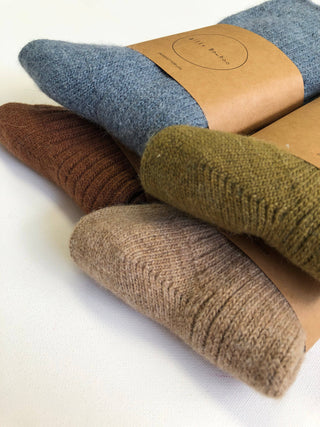 Iceland Wool Socks - Mushroom