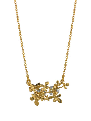 Inline Wild Rose Necklace with Bee & Ruby