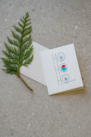 "HO HO HOly shit!" Blue Christmas Birds