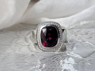Juicy Gem Concept Rhodolite Garnet Ring