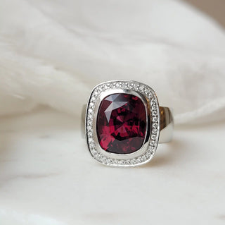 Juicy Gem Concept Rhodolite Garnet Ring