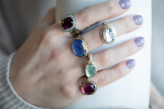 Juicy Gem Concept Rhodolite Garnet Ring