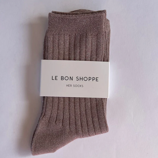 Le Bon Shoppe Her Modal Socks - Jute Glitter