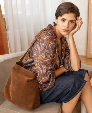 Kylen Suede Bag - Castoro