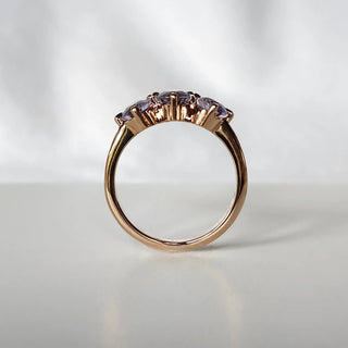 Lavender Trinity Sapphire Ring