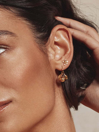Lemon Blossom Stud Earrings - Gold