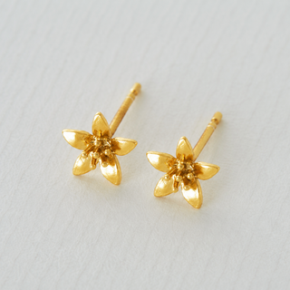 Lemon Blossom Stud Earrings - Gold