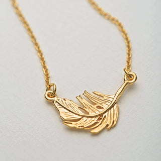 Little Feather Inline Necklace