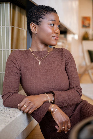 Patterned Hoop Earrings