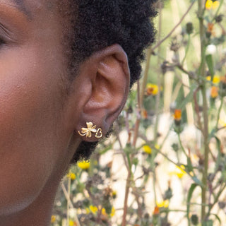 Lucky Clover Stud Earrings