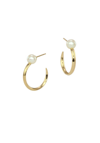 Luna Pearl Hoops