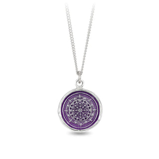 Mandala Talisman Necklace - Mystic Violet