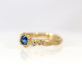 Mermaid Treasure Blue Sapphire & Diamond Ring