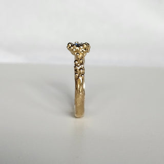 Mermaid Treasure Blue Sapphire & Diamond Ring