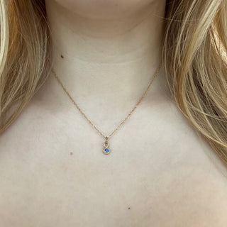 Mermaid Treasure Blue Sapphire Necklace