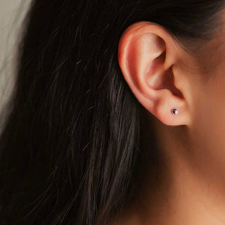 Mini Amethyst Studs