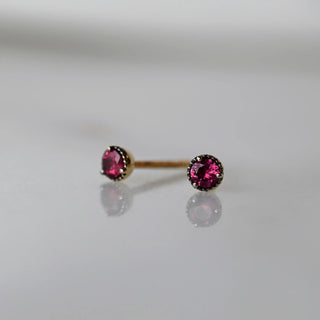 Mini Ruby Stud Earrings