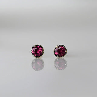 Mini Ruby Stud Earrings
