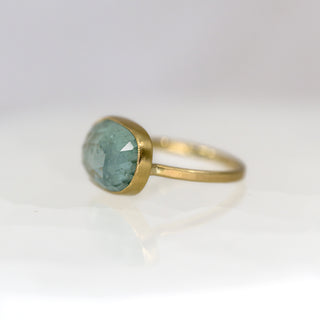 Mint Green Tourmaline Statement Ring