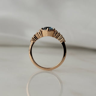 Montana Sapphire and Diamond Ring