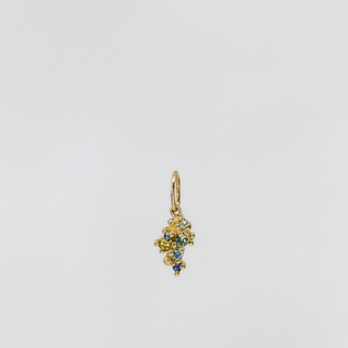 Moss Teal Sapphire Charm