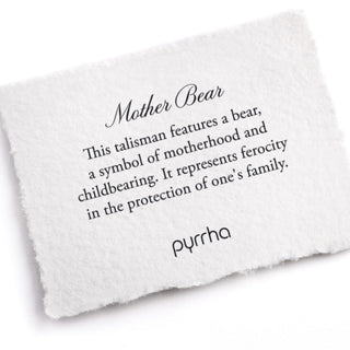 Mother Bear Bronze Talisman Necklace