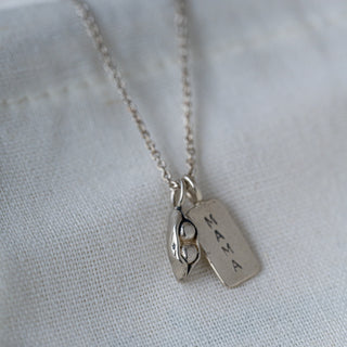 Mama & Two Peas Necklace